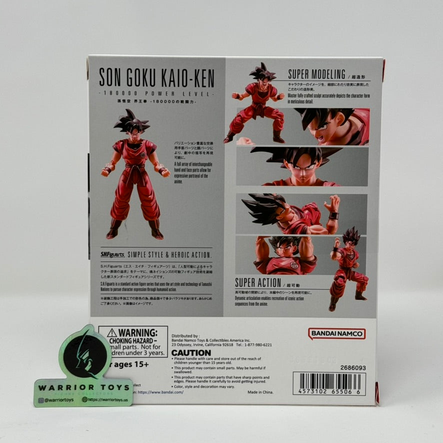 Son Goku Kaioken 180000 Power Bandai S.H. Figuarts Dragon Ball
