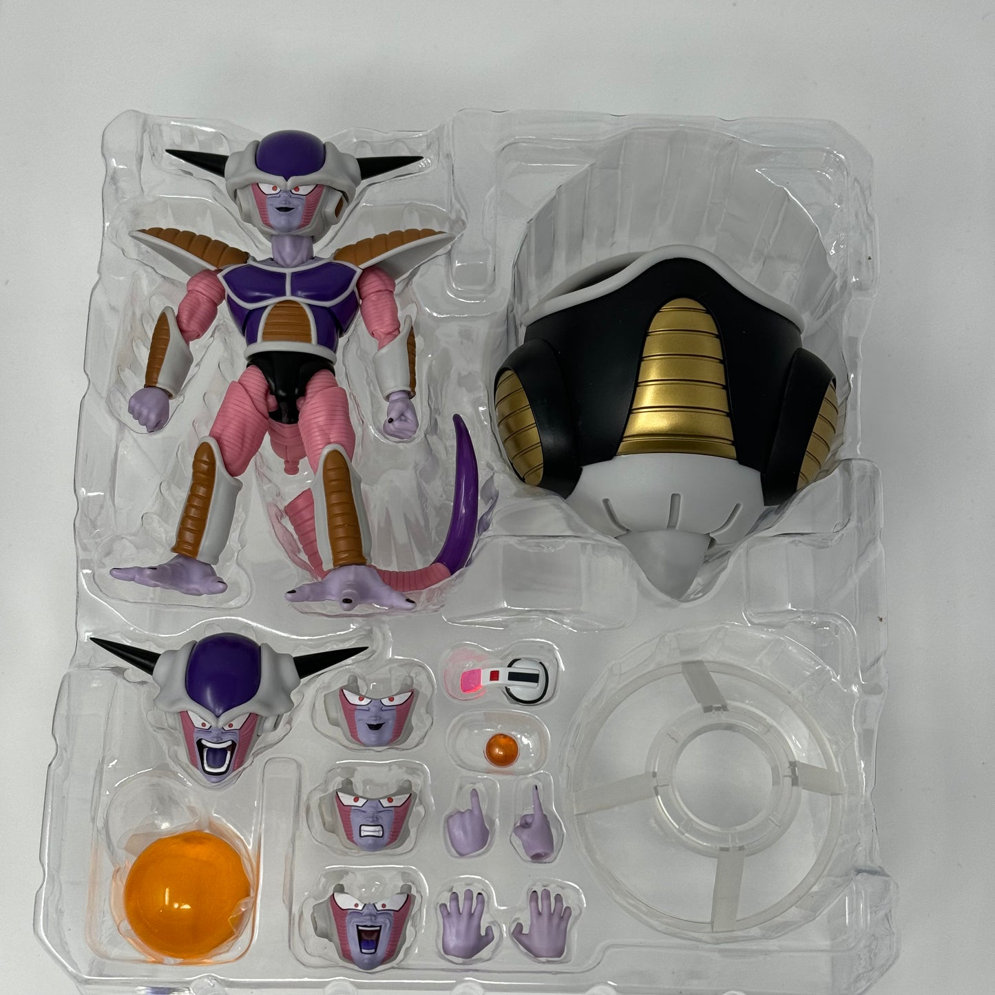 Dragon Ball Z Frieza First Form and Frieza Pod S.H.Figuarts Action Figure Set - USED