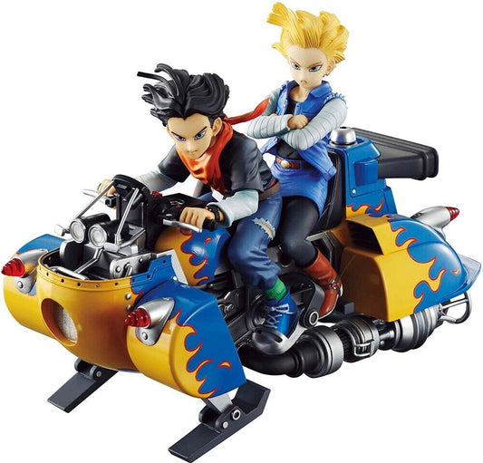 Megahouse Dragon Ball Z Desktop Real McCoy Androids No.17 & No.18 Figure Gokou - USED